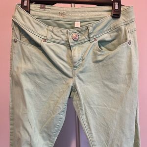 LC Lauren Conrad Mint Green Jeans.